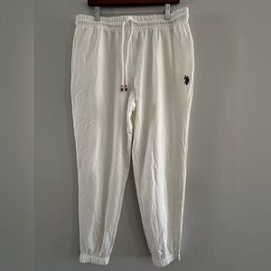 U.S. Polo Assn. White Joggers for Men